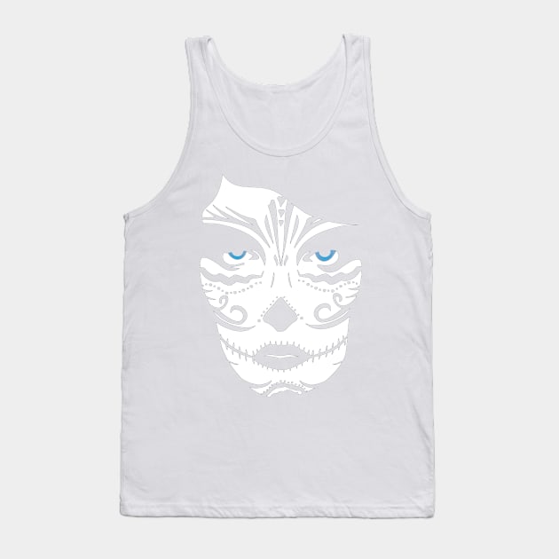 Sugar Skull Woman Design Tank Top by BlackPawCanvas